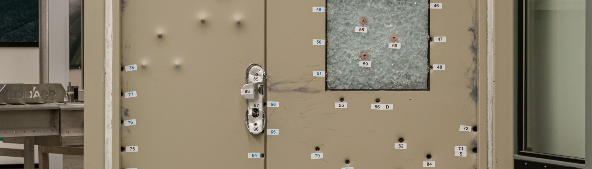 Produktprüfungen | Durchschusshemmende Türen von Hodapp Produktprüfungen | Durchschusshemmende Türen